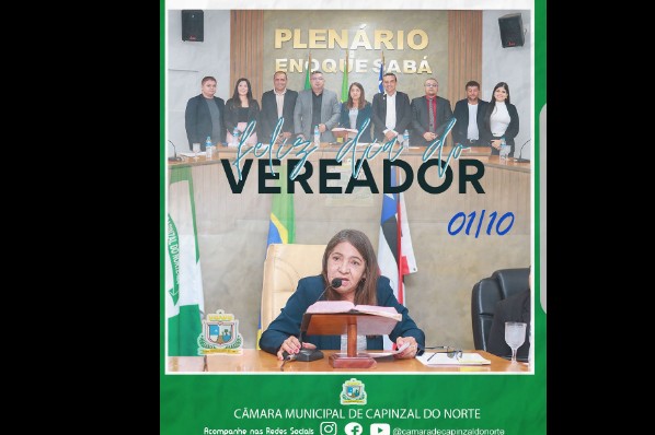 FELIZ DIA DO VEREADOR.