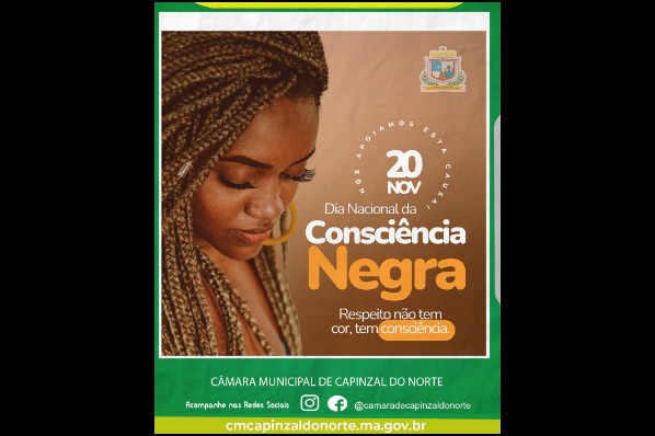 DIA NACIONAL DA CONSCIÊNCIA NEGRA.